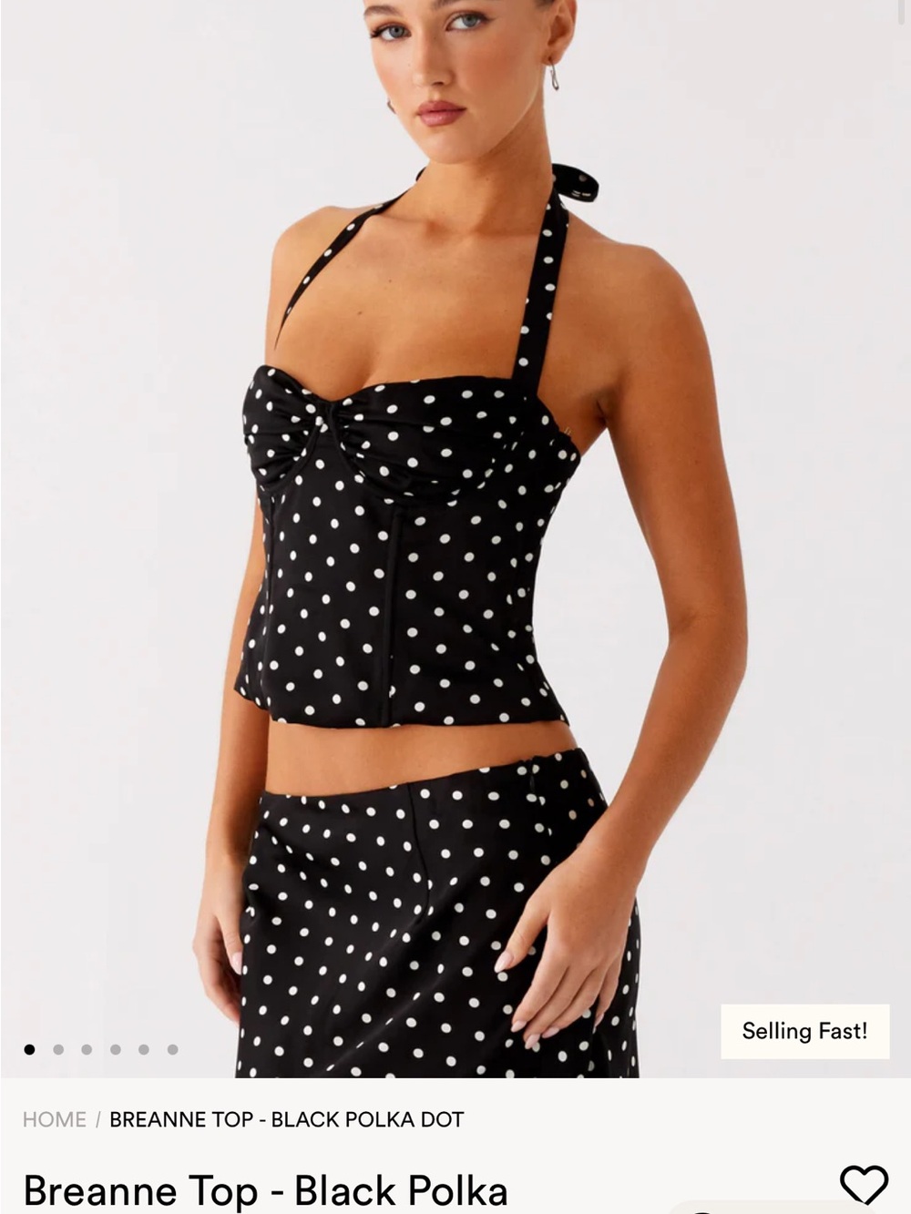 Peppermayo Black Strapless Bodice Top